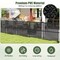 Costway 2/4 PCS Air Conditioner Fence Panels with Metal Ground Stakes No Dig Trash Can Enclosure Black